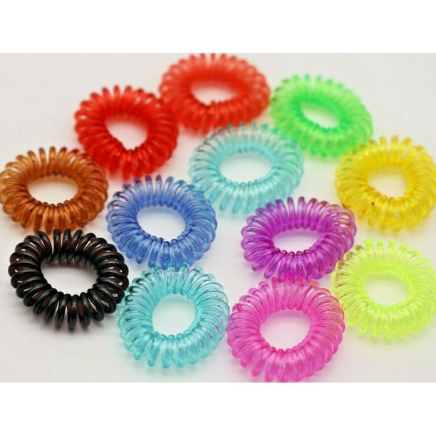 Zest Flower Set of 10 Hair Bands Hair Elastics Multicoloured